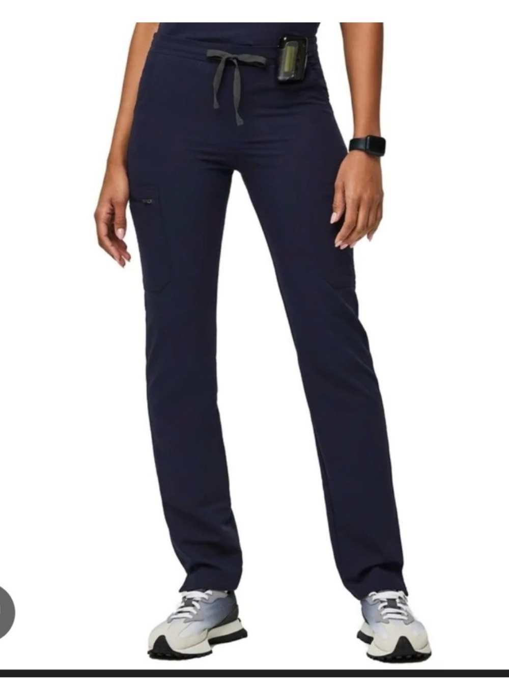 Figs navy yola straight leg scrub pant